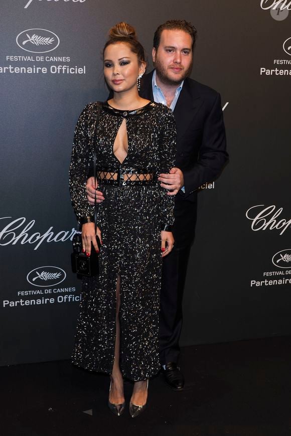 Togzhan Izbasarova et Alain Wertheimer - Photocall de la soirée Chopard Space lors du 70ème Festival International du Film de Cannes, France, le 19 mai 2017. © Borde-Jacovies-Moreau/Bestimage