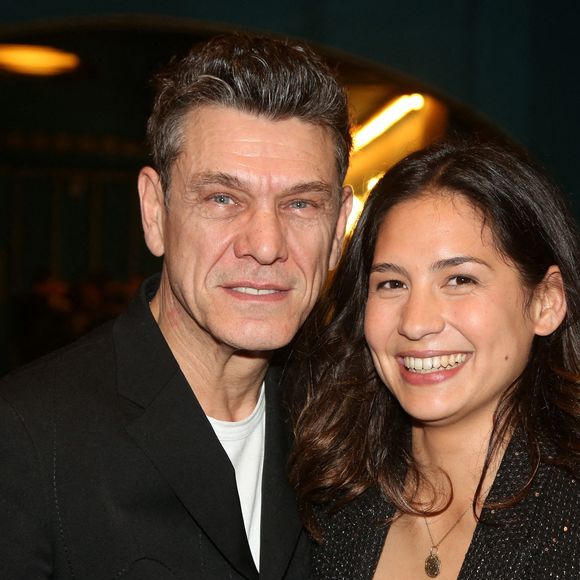 Marc Lavoine et Line Papin lors de la Générale de Presse du Spectacle de Marc Lavoine & Fabrice Aboulker "Les souliers rouges" a Paris, France, le 04 Février 2020. Photo par Jerome Domine/ABACAPRESS.COM