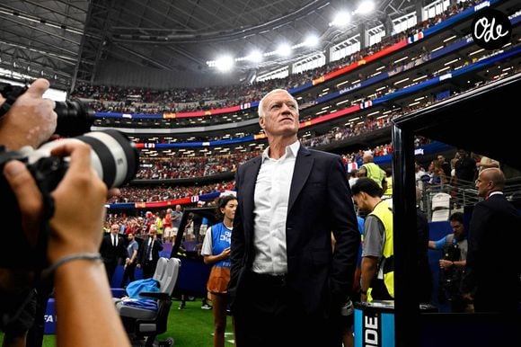 Didier Deschamps après la défaite face à l'Espagne lors de la demi-finale de la Coupe du Monde de la FIFA 2026 au Mercedes-Benz Stadium d'Atlanta, en Géorgie (États-Unis), le 14 juillet 2026. Elyxandro Cegarra / PsnewZ / Bestimage