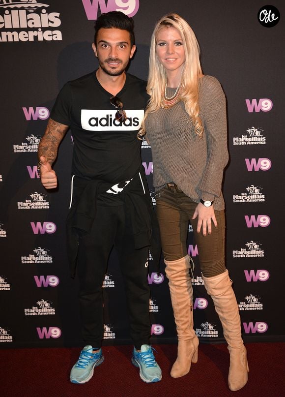 Julien Tanti et Jessica Thivenin - Soirée de lancement de la nouvelle émission de télé-réalité "Les Marseillais South America" au cinéma Gaumont Marignan à Paris, le 21 février 2017. © Veeren/Bestimage