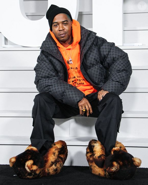 Le rappeur américain Kid Cudi (Scott Ramon Seguro Mescudi) portant des vêtements Gucci x Balenciaga arrive à la première mondiale de 'Don't Look Up' de Netflix qui s'est tenue au Jazz at Lincoln Center le 5 décembre 2021 à Manhattan, New York City, NY, USA. Photo par Jordan Hinton/Image Press Agency/ABACAPRESS.COM