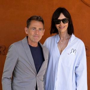 Géraldine Maillet et Daniel Riolo au village lors des Internationaux de France de Tennis de Roland Garros 2025. Paris, le 30 mai 2025. 
© Moreau / Jacovides / Bestimage