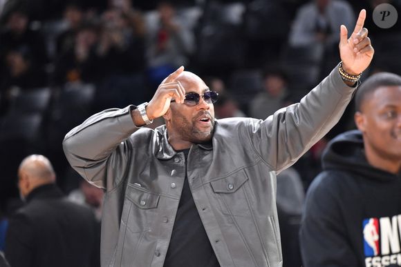 Teddy Riner - Match de gala NBA Jam team Teddy Riner contre team Esteban Ocon lors du NBA Paris Games 2025 à L'Accor Arena Bercy le 24 janvier 2025 Photo par Ramsamy Veeren / Bestimage