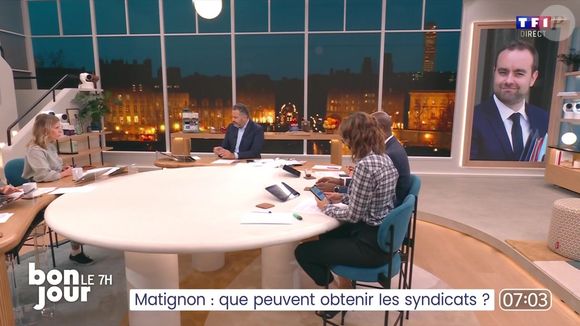 Incident en plein direct pour Bruce Toussaint dans "Bonjour !", sur TF1 mercredi 24 septembre 2025.