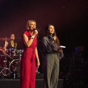 Exclusif - Elodie Gossuin, Diane Leyre - Gala "Tous les talents chantent contre le cancer" aux Folies Bergères à Paris le 8 juin 2026. 

© Anne-Sophie Guebey / Bestimage