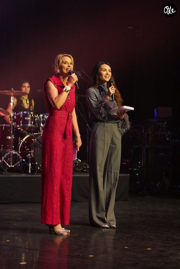 Exclusif - Elodie Gossuin, Diane Leyre - Gala "Tous les talents chantent contre le cancer" aux Folies Bergères à Paris le 8 juin 2026. 

© Anne-Sophie Guebey / Bestimage