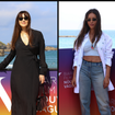 En jean et crop top, Lyna Khoudri détonne à Biarritz devant Monica Bellucci toute en sobriété