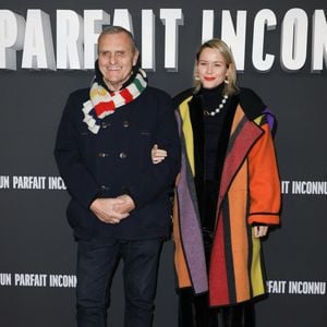 Jean-Charles de Castelbajac et sa femme Pauline de Drouas à l'avant-première du film "Un parfait inconnu" au Grand Rex, le 15 janvier 2025. © Coadic Guirec/Bestimage