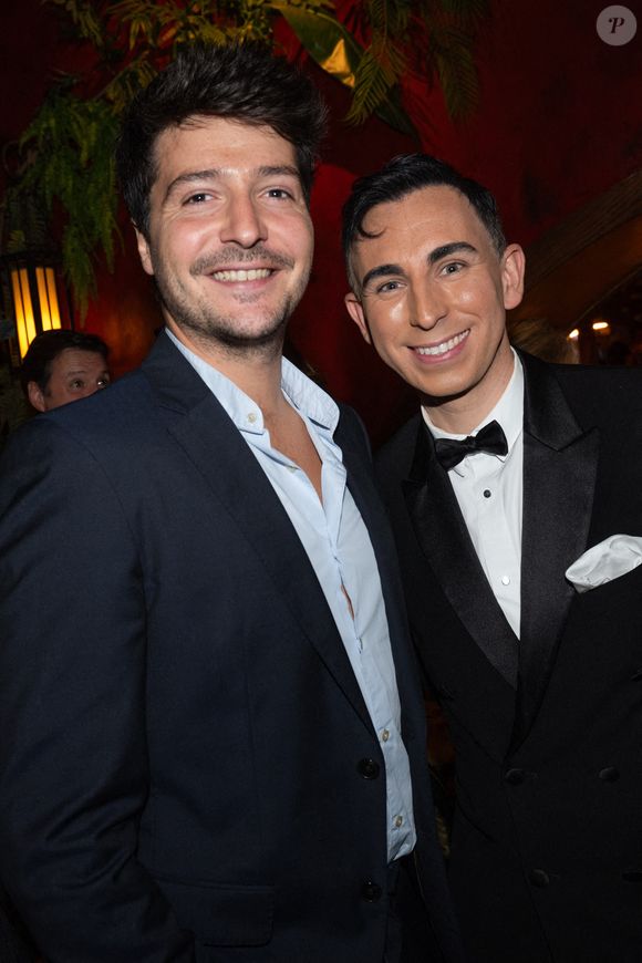 Eliot Deval et Jordan De Luxe assistent au lancement du livre de Sonia Mabrouk " Reconquérir le sacre " organisé par Five Eyes Production au Buddha Bar à Paris, France, le 20 septembre 2024. Photo par Jerome Dominé/ABACAPRESSCOM