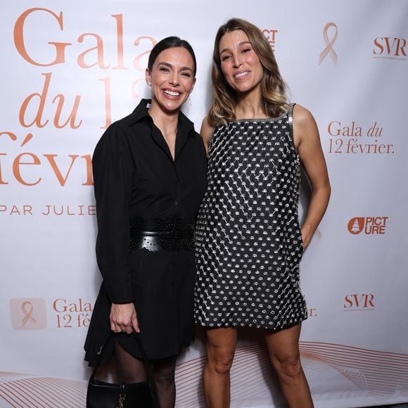 Marine Lorphelin (Miss France 2013) et Laury Thilleman (Miss France 2011) lors de la première édition du gala caritatif « Le Gala du 12 février » au profit des grands brûlés, dans les salons de l'Hôtel Royal Monceau, le 12 février 2026 à Paris. Photo par Denis Guignebourg/BestImage