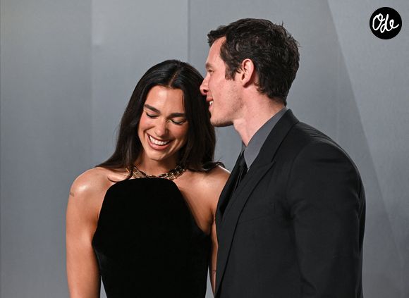 Dua Lipa et Callum Turner arrivant à la Vanity Fair Oscar Party, David Geffen Galleries, LACMA.  Soirée des Oscars Vanity Fair, 03-2026, Los Angeles. Crédit : Doug Peters/EMPICS - PA Photos/ABACA