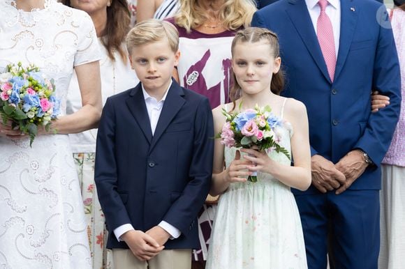 Prince Jacques (Le prince Jacques de Monaco, marquis des Baux) et S.A.S. La princesse Gabriella (La princesse Gabriella de Monaco, comtesse de Carladès) assiste au traditionnel « Pique-nique des Monégasques » (U Cavagnetu) au Parc Princesse Antoinette, à Monaco. © Claudia Albuquerque/Bestimage