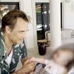 David Hallyday en train de dorloter son petit-fils en vidéo, "Tu as eu de la chance d'être là..."