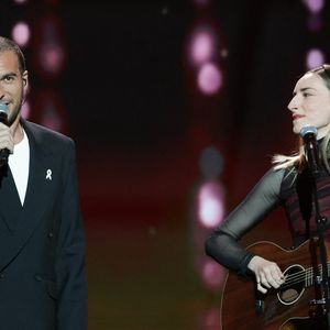 Exclusif - Amir Haddad et Philippine Lavrey - Enregistrement du concert "Nos voix pour toutes", au profit de La fondation des femmes, à l'Adidas Arena à Paris, diffusée le 11 décembre sur TMC
© Coadic Guirec-Cyril Moreau / Bestimage