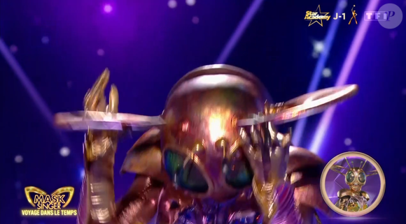 Le Scarabée éliminé en demi-finale de Mask Singer 8, capture d'écran TF1