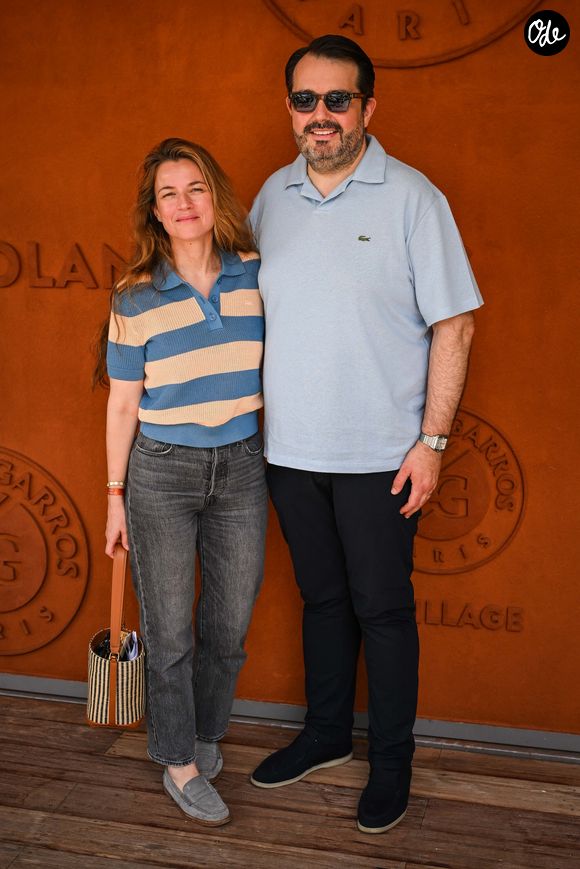 May 24, 2026, Paris, France, France: Elodie Piège and Jean-Francois Piège during the Roland-Garros 2026, French Open 2026, Grand Slam tennis tournament at Roland-Garros Stadium on May 24, 2026 in Paris, France. (Credit Image: ©  Matthieu Mirville/ZUMA Press Wire / Bestimage)