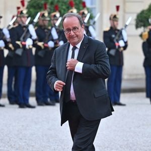 François Hollande et Julie Gayet - Dîner d'état de l'Elysée pour le président sud-coréen Lee Jae Myung le 8 septembre 2026 © Christian Liewig/Bestimage