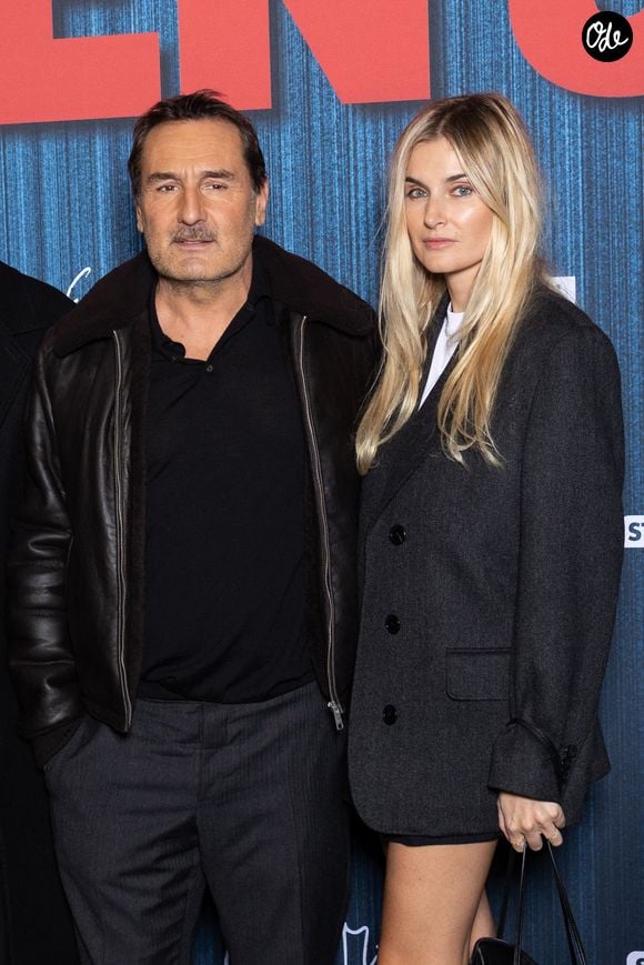 Gilles Lellouche et Alizée Guinochet assistent à la première parisienne du film "Chien 51" au Grand Rex, le 13 octobre 2025 à Paris, en France. Photo de Nasser Berzane/Abaca