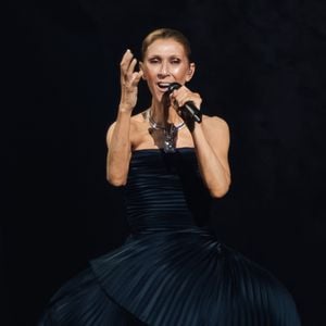 Celine Dion lors de son premier concert à la Plénitude Arena à Paris La Défense.

© Bestimage