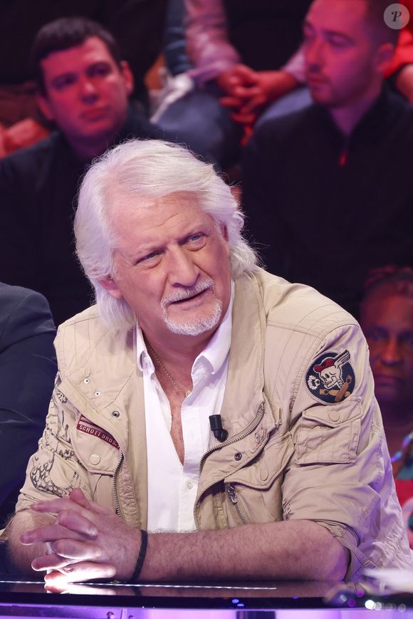 Exclusif - Patrick Sébastien sur le plateau de l'émission TBT9 (Tout Beau Tout N9uf) présentée par C.Hanouna et diffusée en direct sur W9 le 13 mars 2026

© Jack Tribeca / Bestimage