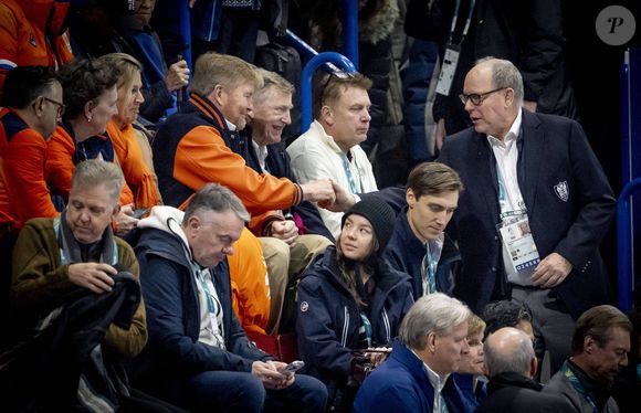 Le couple a rejoint le prince Albert de Monaco pour assister à plusieurs épreuves sportives majeures.

Le roi Willem-Alexander des Pays-Bas, la reine Maxima des Pays-Bas, le prince Albert II, la princesse Alexandra de Luxembourg de Hanovre, Ben-Sylvester Strautmann, Patinage de vitesse sur piste courte aux Jeux olympiques d'hiver de 2026, 4e jour à Milan, Italie, 10 février 2026. Photo par Dana Press / Bestimage
