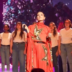 Tina Arena, lors de l'enregistrement de l'émission "La fête de la chanson française - 20 ans d'émotions" présentée par L.Thilleman et A.Manoukian, et diffusée le 17 avril sur France 3 à Paris, France, le 9 décembre 2025. © Jack Tribeca/Bestimage