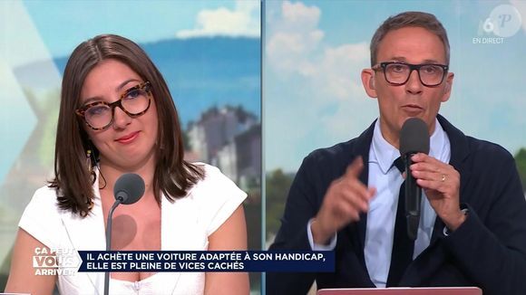 Émission "Ça peut vous arriver" du 4 juin 2025, la journaliste Céline Collonge est insultée de "borgne" en direct.