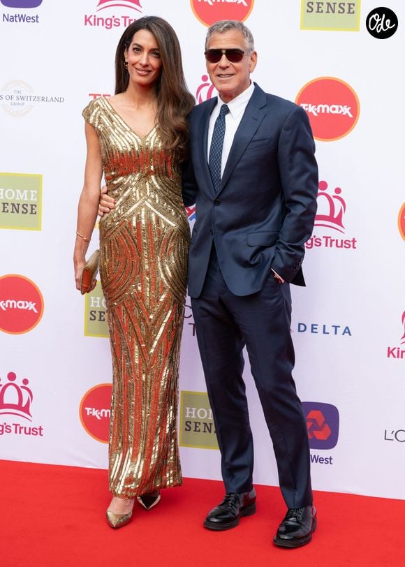George Clooney, son épouse Amal Clooney lors de la célébration du King's Trust au Royal Albert Hall à Londres, en Angleterre, le 11 mai 2026. © Backgrid UK/ Bestimage