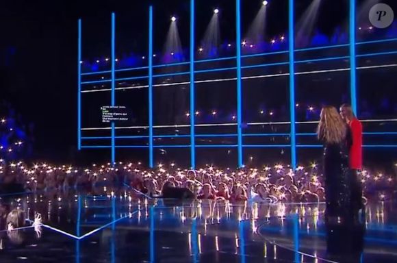 Helene Ségara sur le plateau de la Star Academy, 23 décembre 2023.