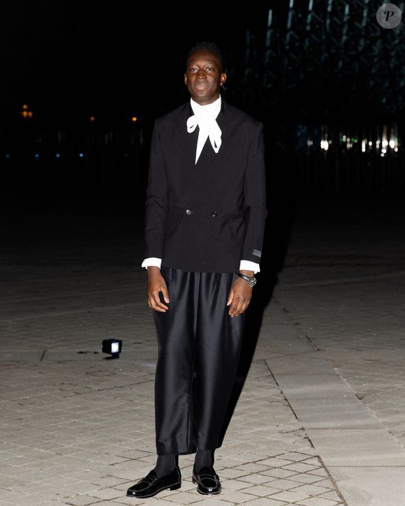 Paris, FRANCE es manifestants sont arrivés au Grand Dîner du Louvre à Paris.



Sur la photo : Mory Sacko