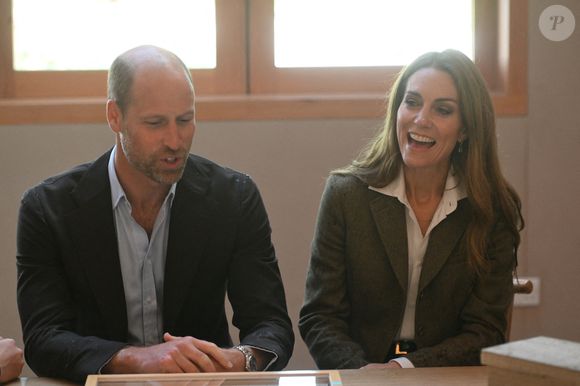 Le Prince et la Princesse de Galles lors de leur visite des jardins nouvellement transformés du Natural History Museum à Londres, et rencontrent des enfants et des jeunes qui participent à des programmes d'apprentissage qui les mettent en contact avec la nature et stimulent la biodiversité dans les zones urbaines. Jeudi 4 septembre 2025. Photo par Eddie Mulholland/Daily Telegraph/PA Wire/ABACAPRESS.COM