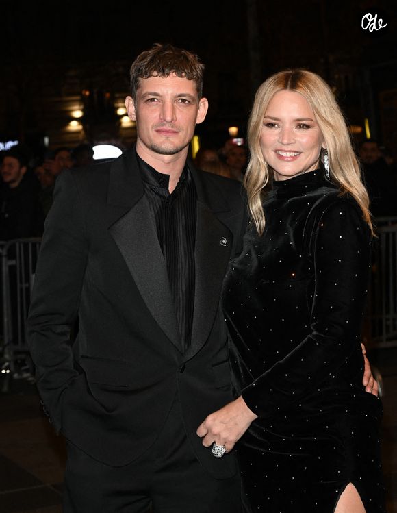 Niels Schneider et sa compagne Virginie Efira au Fouquet's après la 48ème cérémonie des César à Paris © Coadic Guirec / Bestimage