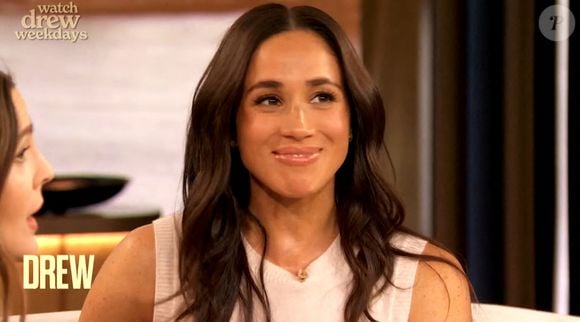 Récemment, un miel de fleurs sauvages en édition limitée en a fait les frais
Meghan Markle, duchesse de Sussex dans le Drew Barrymore Show. - Pictures must credit:  The Drew Barrymore Show / Paramount Plus. JLPPA/Bestimage
