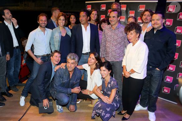 Augustin Trapenard, Léa Salamé, Patrick Cohen, Laurence Bloch - Conférence de presse de rentrée de Radio France à la Maison de la Radio à Paris le 31 août 2016. © CVS / Bestimage