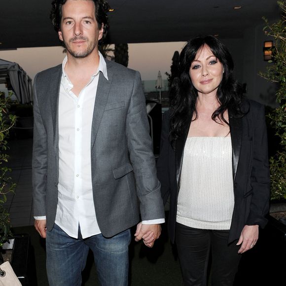 Shannen Doherty and her fiance attending the Jennie Garth 40th Birthday Celebration held at the London Hotel, Los Angeles, CA, USA on April 19, 2012. Photo by Vince Flores/AFF/ABACAPRESS.COM