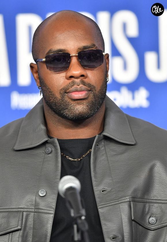 Teddy Riner - Match de gala NBA Jam team Teddy Riner contre team Esteban Ocon lors du NBA Paris Games 2025 à L'Accor Arena Bercy le 24 janvier 2025 © Ramsamy Veeren / Bestimage
