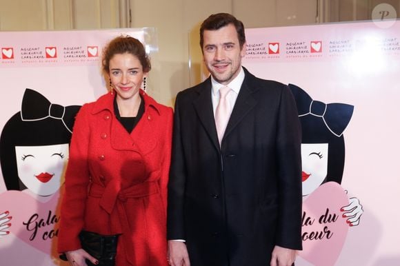 Grégori Baquet et sa compagne Murielle Huet des Aunay - Gala du Coeur donné au profit de l'association Mécénat Chirurgie Cardiaque, avec un récital du pianiste Miroslav Kultyshev à la Salle Gaveau à Paris le 30 janvier 2017. © Philippe Doignon/Bestimage