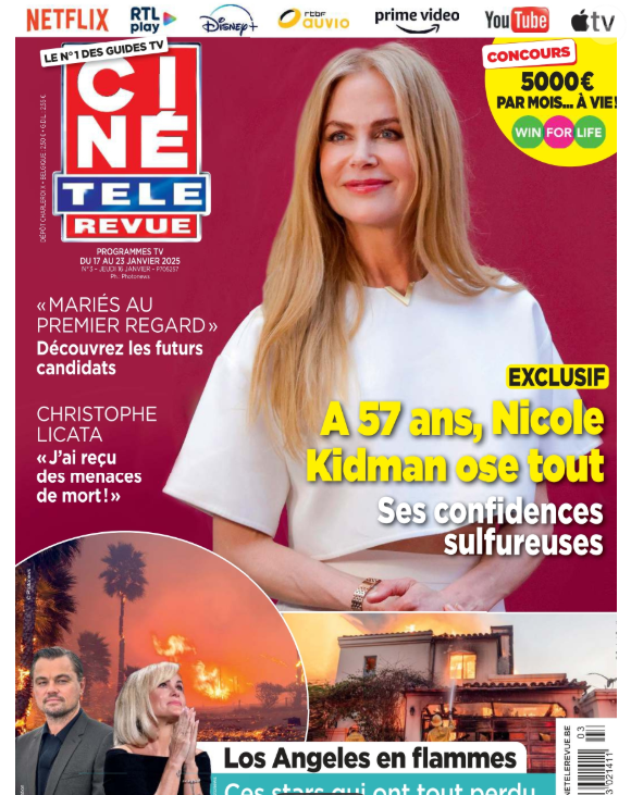 Couverture du "Ciné Télé Revue" du 16 janvier 2025