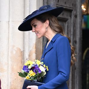 Catherine - Princesse de Galles quitte le service annuel de célébration du Jour du Commonwealth à l'Abbaye de Westminster, Londres. Backgrid UK/ Bestimage