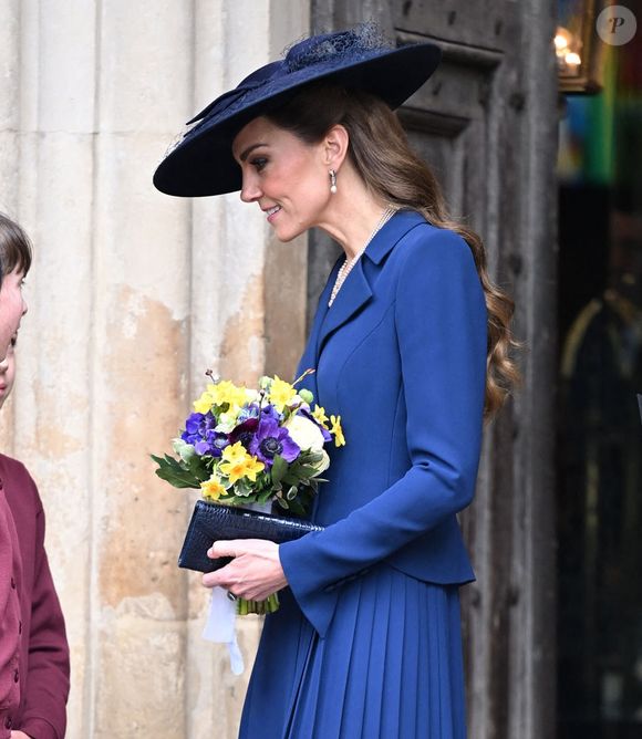 Catherine - Princesse de Galles quitte le service annuel de célébration du Jour du Commonwealth à l'Abbaye de Westminster, Londres. Backgrid UK/ Bestimage