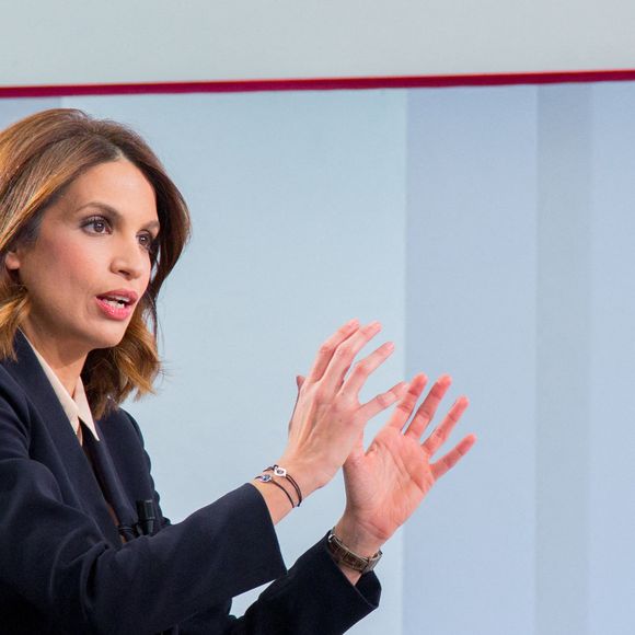 Sonia Mabrouk - Enregistrement de l'émission "On va plus loin" diffusée sur Public Senat Photo by Nasser Berzane/ABACAPRESS.COM