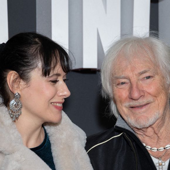 Muriel Megevand et Hugues Aufray assistent à l'avant-première du film 'Un Parfait Inconnu - A Complete Unknown' au Grand Rex le 15 janvier 2025 à Paris, France. Photo by Nasser Berzane/ABACAPRESS.COM