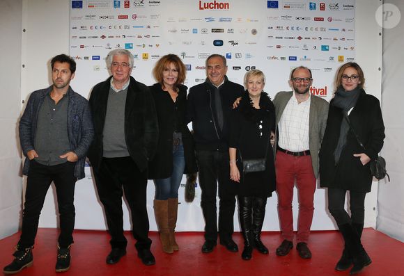 Le jury du festival de Luchon: Clémentine Célarié, Anne Loiret, Claire Keim, Frédéric Diefenthal, Eric Demarsan, Jean Nainchrik, Vincent Poymiro et Jacques Fansten - Soirée d'ouverture du 18ème Festival des créations télévisuelles de Luchon le 3 Février 2016. © Patrick Bernard/ Bestimage