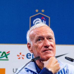 Le sélectionneur de l'équipe de France Didier Deschamps en conférence de presse avant les deux matches de Ligue des nations contre l’Italie et la Belgique au centre National du Football de Clairefontaine-en-Yvelines, France, le 2 septembre 2024. © Baptiste Autissier/Panoramic/Bestimage