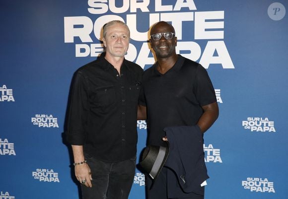 Emmanuel Petit, Lilian Thuram - Avant-Première "Sur la Route de Papa" UGC Bercy à Paris le 16 juin 2025. © Marc Ausset-Lacroix/Bestimage