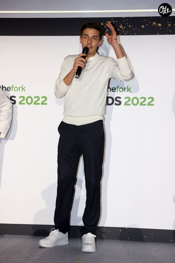 Exclusif - Le Grand Prix du public à Mallory Gabsi, restaurant Gabsi à Paris parrainé par Hélène Darroze, Michel Sarran et Guy Savoy, au Palais de la Bourse de Bordeaux, le 21 novembre 2022 pour la remise des Trophées TheFork Awards 2022 © Jean-Marc Lhomer / Bestimage