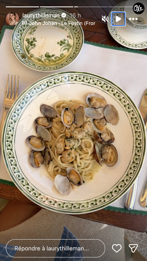 Et parce que le luxe, c'est aussi bien manger, Laury Thilleman a dévoilé une superbe assiette de spaghetti alle vongole (aux palourdes). Un pur plaisir épicurien. 

Laury Thilleman en voyage à Portofino, en Italie