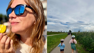 "+ de 300 km à travers la Hollande" : Nathalie Péchalat partage des images de son périple avec ses filles Jeanne et Alice, parfois semé d’embûches