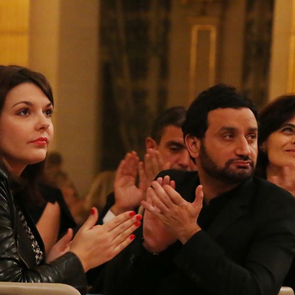 Exclusif - Cyril Hanouna et Emilie - Soirée annuelle de la FIDH (Fédération Internationale des Droits de l'homme) et 65eme anniversaire de la Déclaration universelle des Droits de l'Homme a l'Hôtel de Ville de Paris le 10 décembre 2013. Photo de Denis Guignebourg / Bestimag