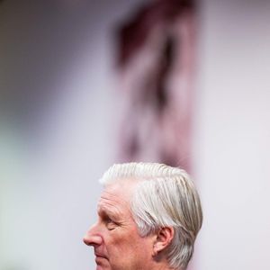 Le Roi Philippe - Filip de Belgique lors d'une visite à l'Institut Hannah Arendt (HAI) à Malines, mardi 11 février 2025.

Photo by ABACAPRESS.COM